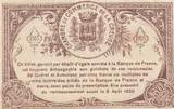 Frankreich 50 centimes 1915 50 Cents -Chamber of Commerce - Creuse - 10-26-1915 - 2nd Issues - Serial A III / SS+