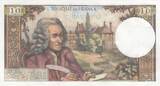 Frankreich 1973 10 Francs - Voltaire - 05-04-1973 - Serial V.879 I- / VZ+ / VZ-ST