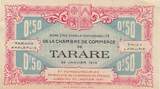 Frankreich 50 centimes 1916 50 Cents - Chambrer of commerce - Tarare - 22-01-1916 - Serial E.040 III / SS