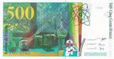 Frankreich  500 Francs Pierre and Marie Curie - 1998 WITHOUT SECURITY TREAD I / ST