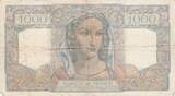 Frankreich 1948 1000 Francs Minerva and Hercules - 15-07-1948 - Serial O.457 IV / S+