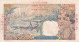 Guadeloupe  1000 Francs - French union - 1946 - Serial K.3 III / SS+