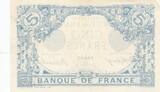 Frankreich 1916 5 Francs - Blue - 23-09-1916 - Serial W.14048 - P.70 II / VZ