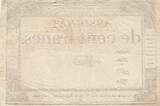 Frankreich  100 francs - 18 Nivose An III - 1794 - Sign. Mane - Serial 3748 III / SS