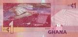 Ghana 1 cédi 1 Cedi, K. Nkrumah and 5 leaders - Dam - 2022 - Serial LJ I / ST