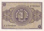 Spanien  1 Peseta - Arms - Burgos - 1937 I / ST