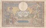 Frankreich 1918 100 Francs - Luc Olivier Merson - 19-07-1918 - Serial U.4890 IV / S