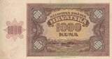 Kroatien 1941 1000 Kuna - Young girl - Mountains - 26-05-1941 - Serial Y III / SS