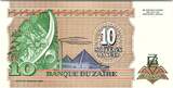 Zaire  10 Nvx Makuta 1993 - Pdt Mobutu, Factory I / ST