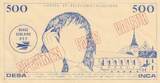 Frankreich  500 Francs Pascal - Desa Inca PTT - Post and telecom - No value III / SS
