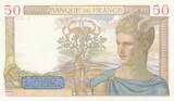 Frankreich 1936 50 Francs - Ceres - 16-07-1936 - Serial A.4695 II / VZ+