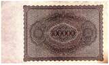 Deutschland  100000 Mark Gisze - 1923 - Serial C.00 III / SS