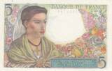 Frankreich 1943 5 Francs - Shepherd - 05-08-1943 - Serial U.53 I / ST