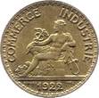 Frankreich  50 Centimes Mercury seated - 1922 II / VZ