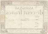 Frankreich  100 francs - 18 Nivose An III - 1794 - Sign. Morin - Serial 760 III / SS