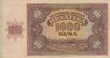 Kroatien 1941 1000 Kuna - Young girl - Mountains - 26-05-1941 - Serial F III / SS