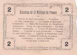 Frankreich 1916 2 Francs - Fourmies - Regional Coupon - 08-05-1916 - Serial 2 III / SS