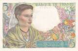 Frankreich 1943 5 Francs Shepherd - 23-12-1943 Serial X.111 I- / VZ+ / VZ-ST