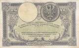 Polen 1919 500 Zlotych - T. Kosciuszko - Crowned Eagle - 28-02-1919 - Serial S.A.5983770 III / SS