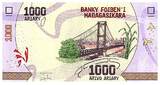 Madagaskar  1000 Ariary - Bridge - 2022 - Serial G16 I / ST