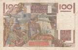 Frankreich 1945 100 Francs - Young farmer - 07-11-1945 - Serial T.14 IV / S