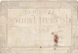 Frankreich  100 francs - 18 Nivose An III - 1794 - Sign. Dehogues - Serial 1746 III / SS