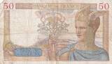 Frankreich 1937 50 Francs Ceres - 25-02-1937 - Serial X.5705 III / SS