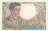 Frankreich 1943 5 Francs - Shepherd - 22-07-1943 - Serial Q.48 I / ST