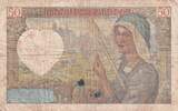 Frankreich 1940 50 Francs Jacques Coeur - 05-09-1940 - Serial X.13 IV / S