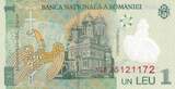 Billet Rumänien 1 leu 2005 I / ST