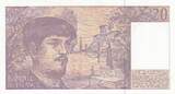 Frankreich  20 Francs - Debussy - 1992 - Serial T.036 I- / VZ+ / VZ-ST