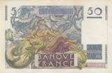Frankreich 1949 50 Francs - Le Verrier - 19-05-1949 - Serial U.129 II / VZ+