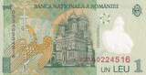 Billet Rumänien 1 leu 2005 I / ST