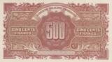 Frankreich  500 Francs - Marianne - 1945 - Serial 83L II / VZ