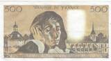 Frankreich 1979 500 francs - Pascal - 07-06-1979 - Serial E.105 II / VZ