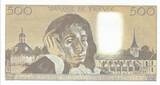 Frankreich 1992 500 Francs - Pascal - 02-05-1992 - Serial D.365 I- / VZ+ / VZ-ST