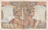 Frankreich 1949 5000 Francs Sea and Countryside - 10-03-1949 - Serial T.17 - F.48.01 III / SS