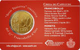 San Marino 50 centimes 2012 2 Euros 2018 - Coincard n°02 + Stamp BU