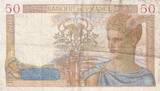 Frankreich 1937 50 Francs Ceres - 13-05-1937 - Serial X.6153 III / SS