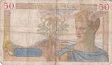 Frankreich 1937 50 Francs Ceres - 11-02-1937 - Serial H.5613 IV / S