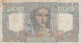 Frankreich 1948 1000 Francs Minerva and Hercules - 05-05-1948 - Serial X.420 IV / S