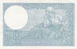 Frankreich 1940 10 Francs - Minerva - 07-11-1940 - Serial O.78797 III / SS+