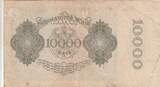 Deutschland  10000 Mark Portrait of man by Durer - 1922 - Serial 12P. IV / S+