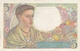 Frankreich 1947 5 Francs - Shepherd - 30-10-1947 - Serial W.157 I / ST