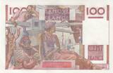 Frankreich 1946 100 Francs - Young farmer - 31-10-1946 - Serial W.125 I / ST