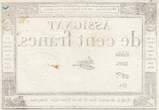 Frankreich  100 francs - 18 Nivose An III - 1794 - Sign. Henry - Serial 3605 III / SS