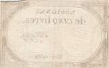 Frankreich 5 livres 5 Pounds - 10 Brumaire Year II (31.10.1793) - Sign. Mortier - Serial 14584 TTB-