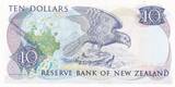 Neuseeland  10 Dollars - Elizabeth II - Nestor Kea - ND (1985-1989) - Serial NJR - small number I / ST