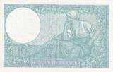 Frankreich 1940 10 Francs Minerva - 07-11-1940 - Serial G.78762 II / VZ