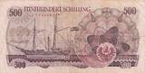 Österreich  500 Schilling - Josef Ressel - Boat - Serial CG - 1965 III / SS